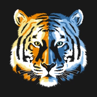 Tiger orange blue T-Shirt