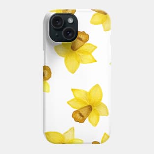 Yellow daffodil flower Phone Case