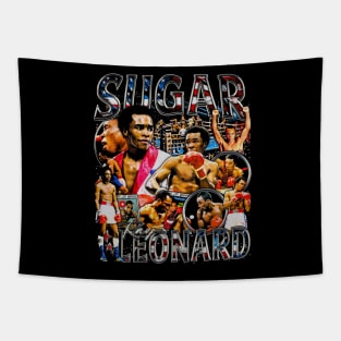 Sugar Ray Leonard Vintage Bootleg Tapestry