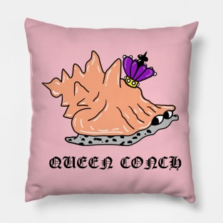 Queen Conch Snail Pillow