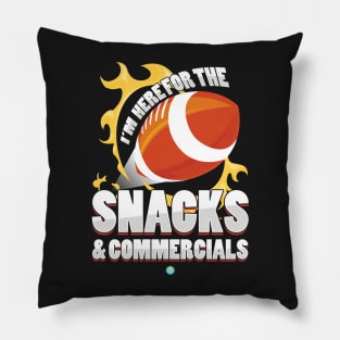 American Football - Snacks and Commercials Football Gift Pillow