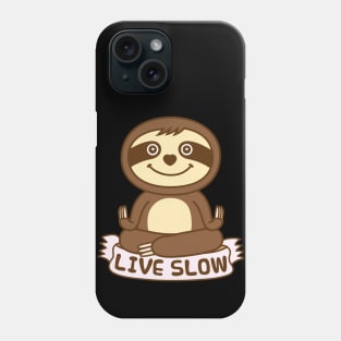 Cute Sloth Yoga Phone Case