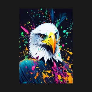 Splatter Paint Eagle T-Shirt