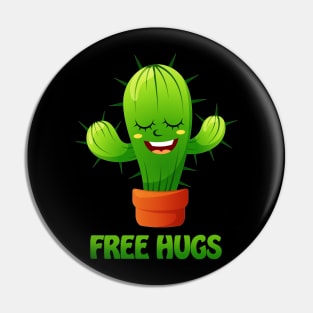 happy cactus offering free hugs Pin