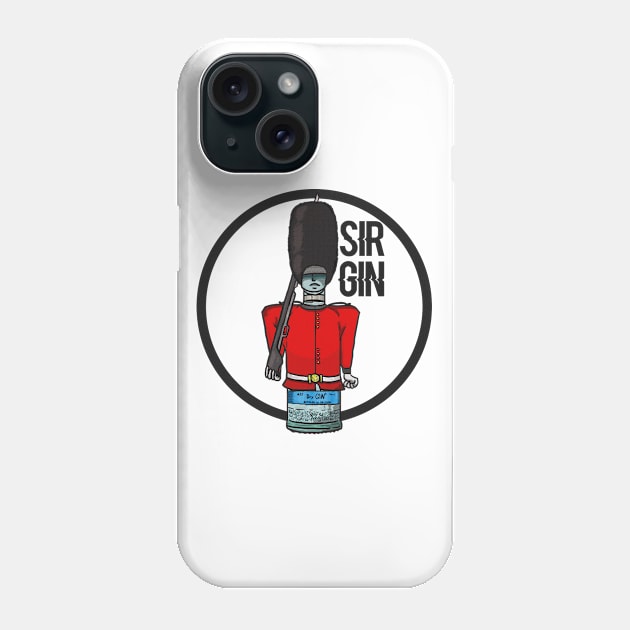 Sir Gin, Alcohol Character Design Phone Case by Rainbear