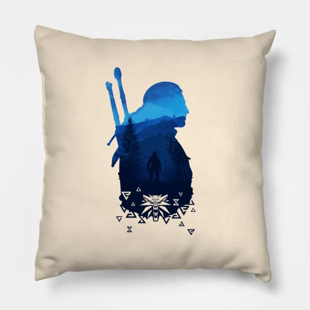 The witcher Pillow by TeeDraw