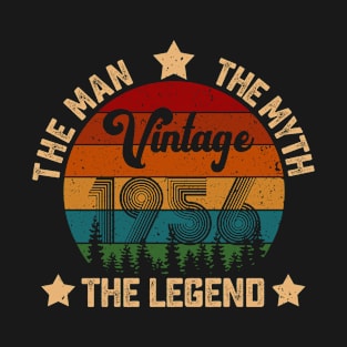 Father's Day Shirt Vintage 1956 The Men Myth Legend 64th Birthday Gift T-Shirt