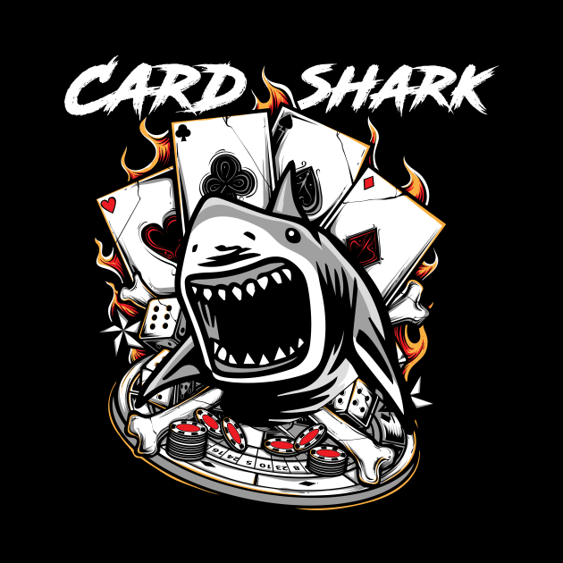 Vintage Card Shark Poker Player  - Awesome Gift by Your Funny Gifts