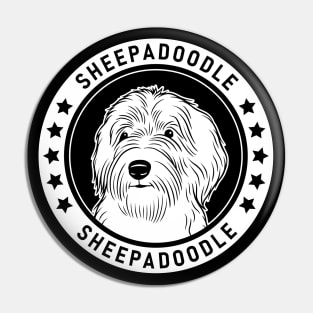 Sheepadoodle Fan Gift Pin