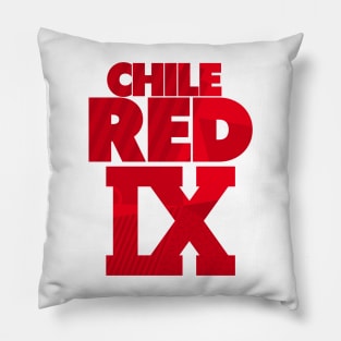 Chile Red Nine Retro Sneaker Art Pillow