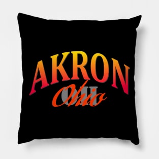 City Pride: Akron, Ohio Pillow