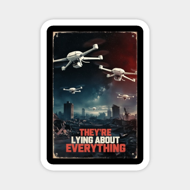 New Jersey Drones UFO Magnet by QuirkyQuest Creations