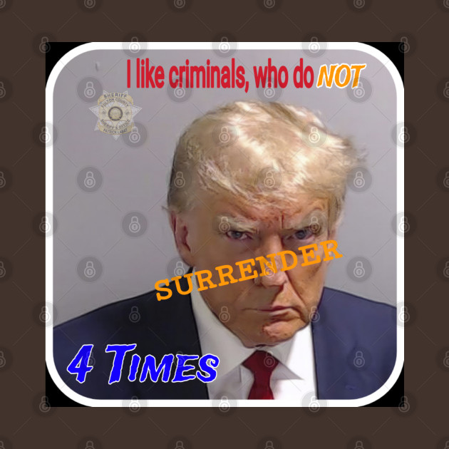 I Like Criminals Who Do NOT SURRENDER 4 Times - Double-sided by SubversiveWare