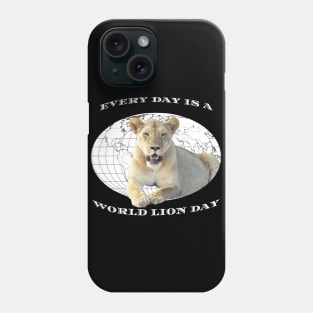 Every Day Is A Word Lion Day Phone Case