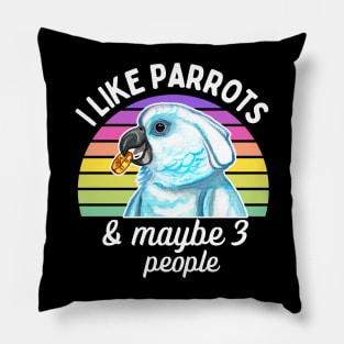 I Like Cockatoo Parrots and Maybe 3 People Pillow