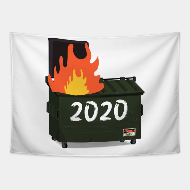 Dumpster Fire 2020 Tapestry by Suva