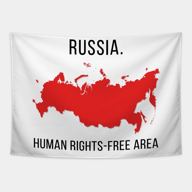 Russia. Human Rights-free area Tapestry by evgennnster