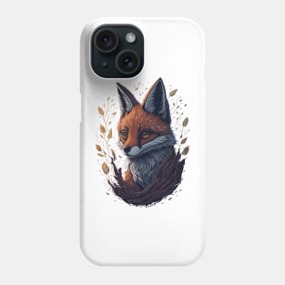 Cute Fox Fantasy forest pattern Phone Case