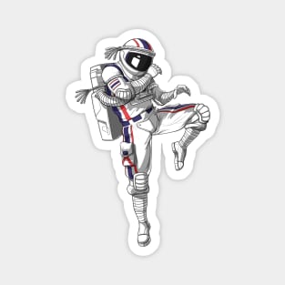 Muay Thai Astronaut Magnet