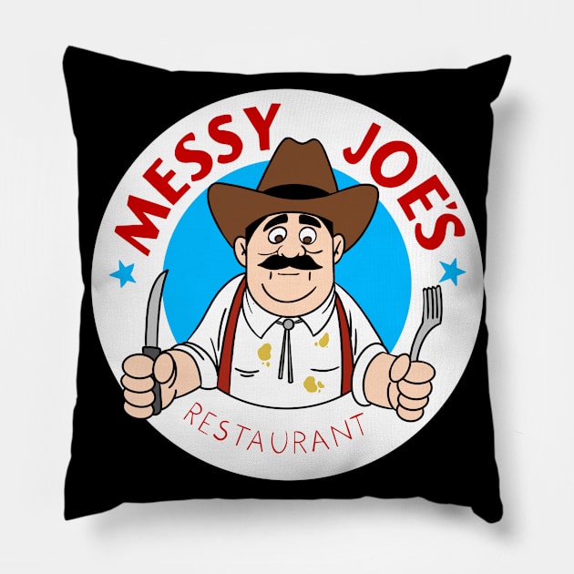 Messy Joe's Pillow by joshbaldwin391