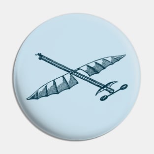 Historical plane sketch Pin