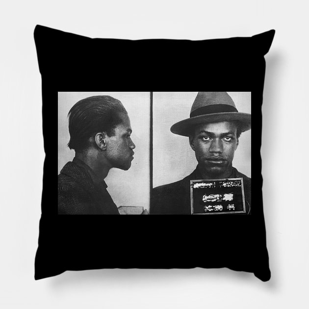 Malcolm X Portrait Pillow by Soriagk