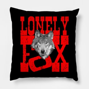 custom design "lonely fox" T shirt Pillow