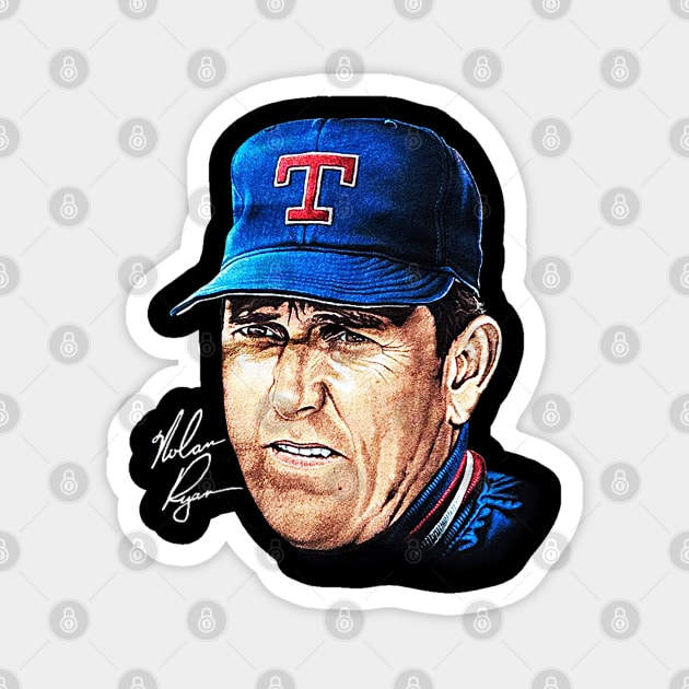 90s Baseball Nolan Ryan - Rangers - Classic Magnet by nicklower