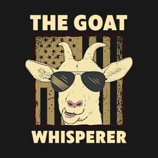 The Goat Whisperer Design For Women Men Farmer Goat Lover T-Shirt