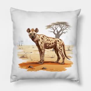 Spotted Hyena Pillow