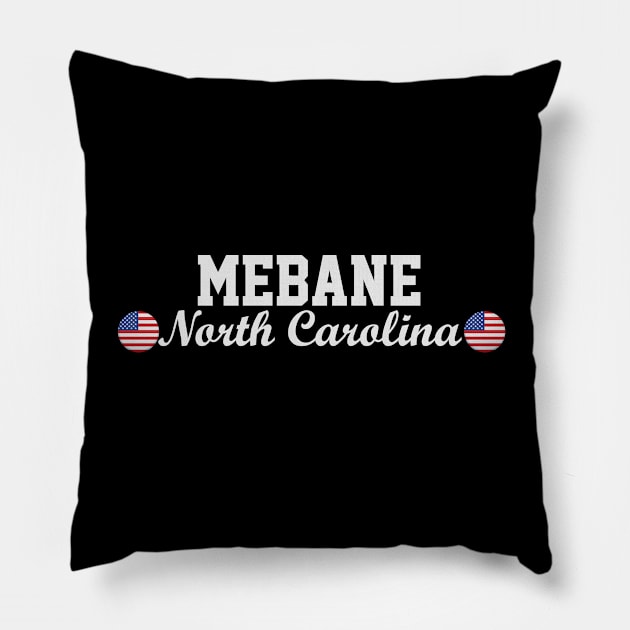 Mebane North Carolina Pillow by Eric Okore