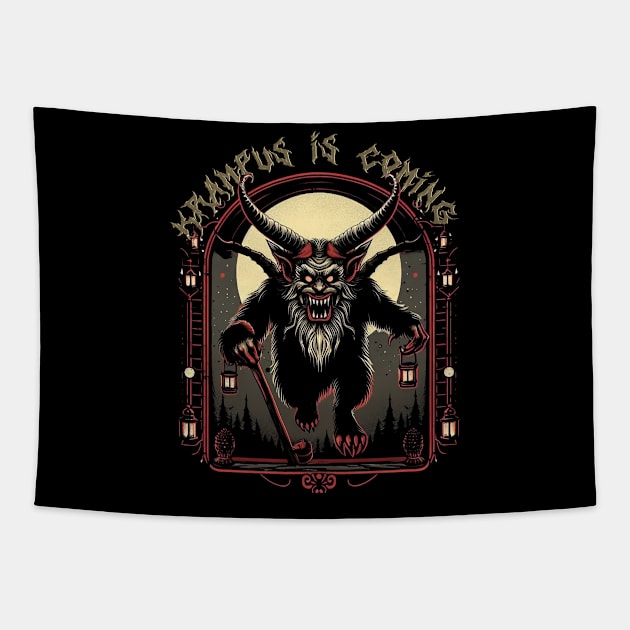 Krampus is coming Tapestry by Trendsdk