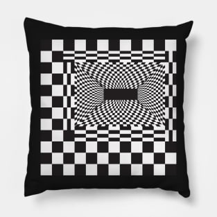 Black failure. Geometry Pillow