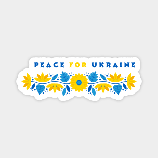 peace for ukraine Magnet