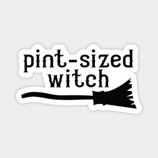 Pint-Sized Witch Cute Halloween Saying Magnet