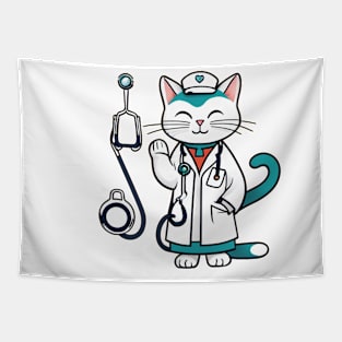 Doctor Cat Tapestry