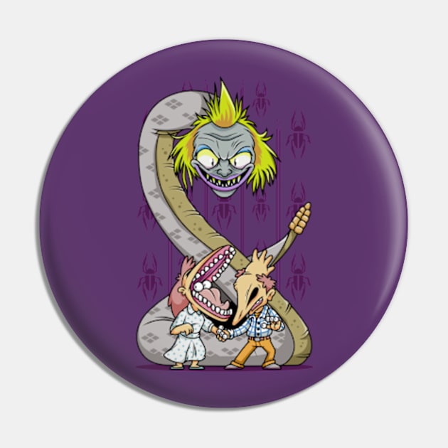 Beetlejuice Snake Pin by vilemedia