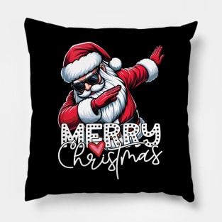 Merry Christmas Holiday Cool Santa Dabbing Pillow