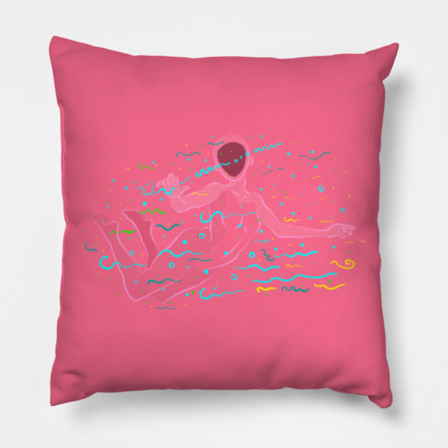 Swimming In Space Woman Body Pillow Teepublic Au