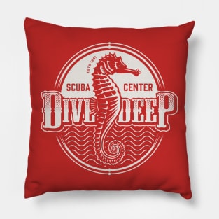 T-shirt dive deep Pillow