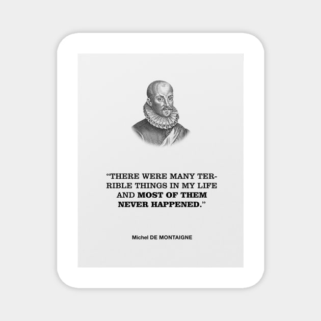 De Montaigne Mental Health Quote Magnet by klsnewsom