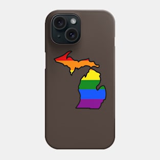 Michigan Gay Pride Flag Phone Case