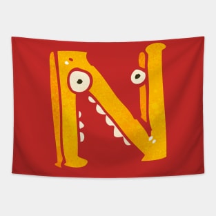 funny Letter,Christmas Gifts,A wonderful gift for those who start their name with N letter Tapestry