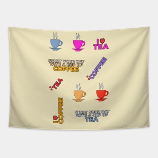 Coffee and Tea Set Pack Tapestry