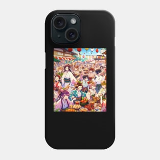 Japanese Landscape - Anime Style Traditional Festival Phone Case