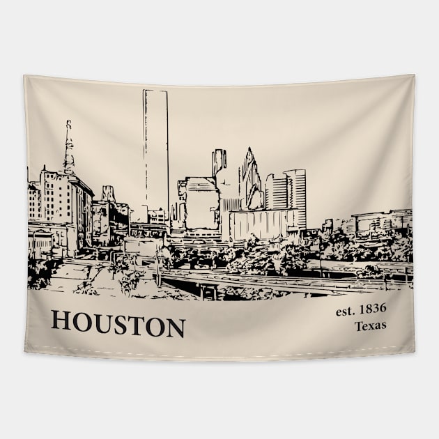 Houston - Texas Tapestry by Lakeric