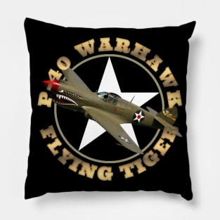 P-40 Warkhawk Flying Tiger WW2 Warbirds WarPlanes Pillow