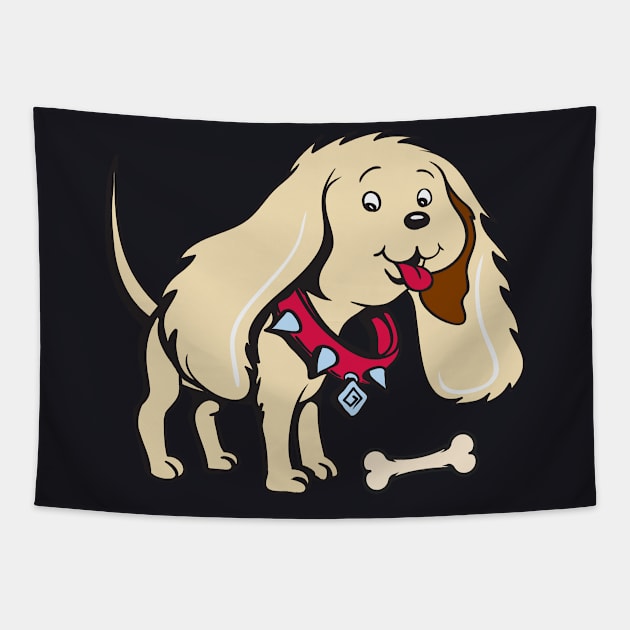 Dog Long Ear Cartoon Children Tapestry by Foxxy Merch