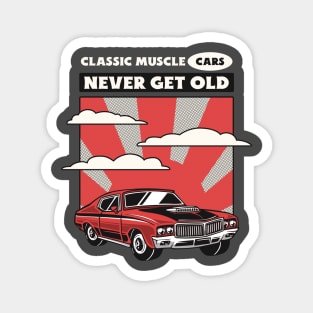 classic muscle cars Magnet