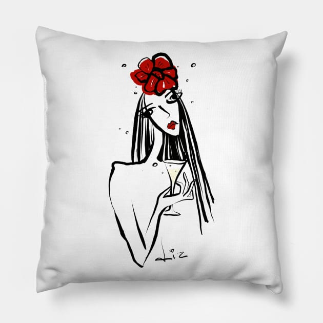 Girl Pillow by lizaplatonova